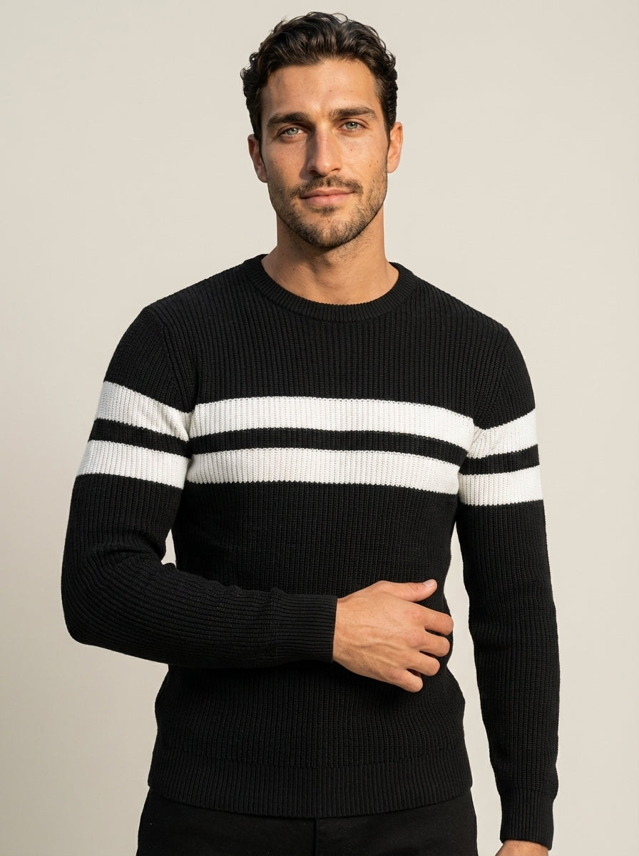 camilleboutique.de Adrián - Jersey Moderno con Máximo Confort – Negro – photo 6