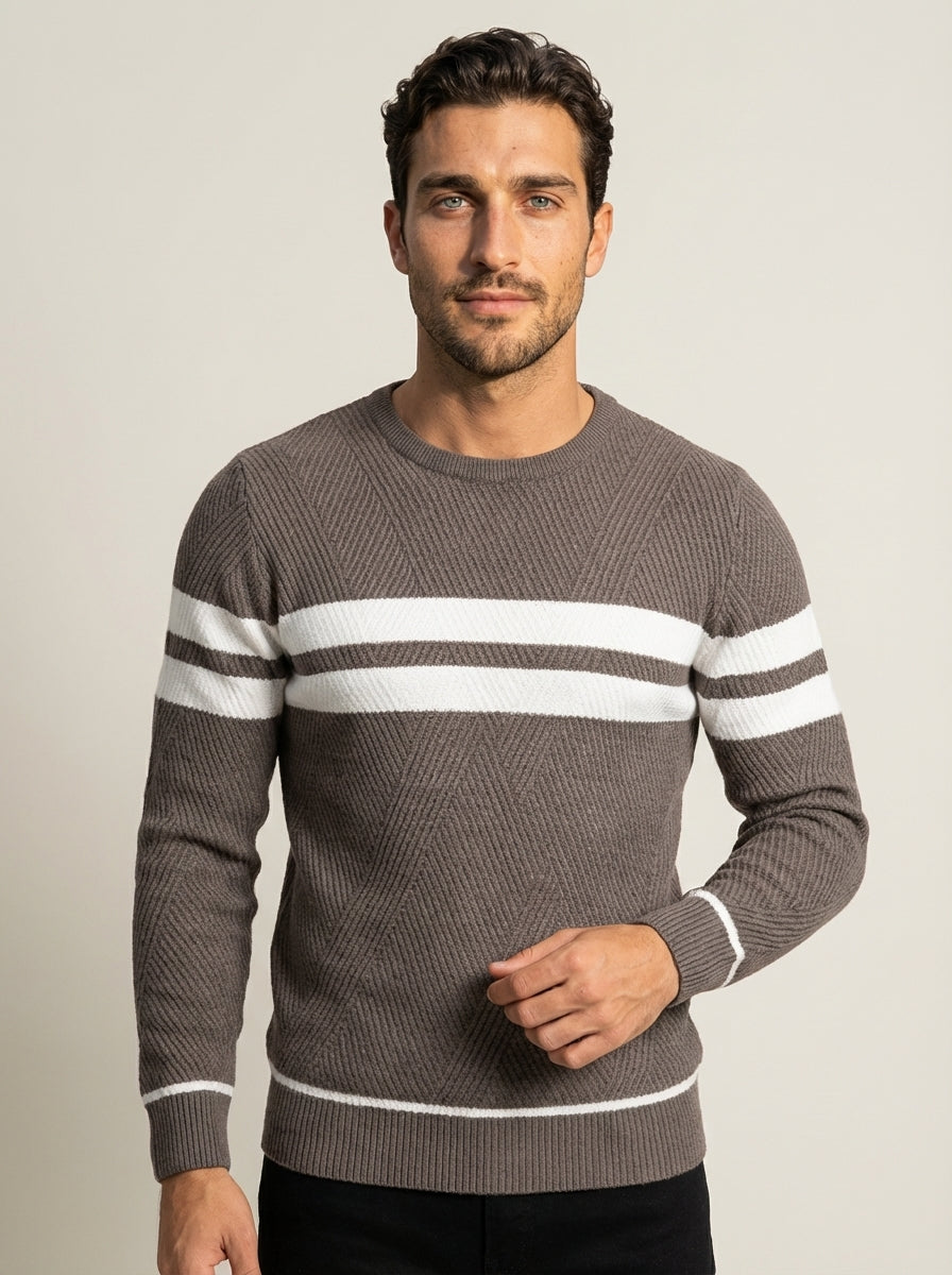 camilleboutique.de Adrián - Jersey Moderno con Máximo Confort – Marrón – photo 10