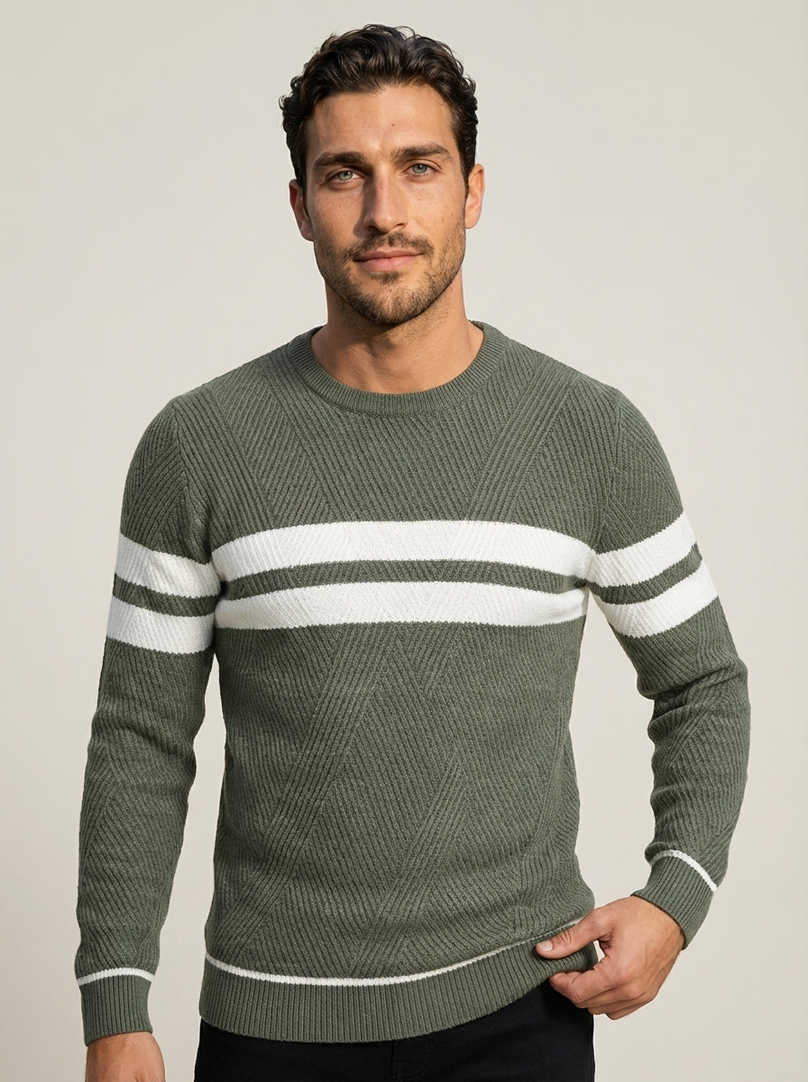 camilleboutique.de Adrián - Jersey Moderno con Máximo Confort – Verde – photo 8