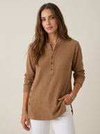 jeaniny Irene - Sudadera de Punto Holgado – Marrón – photo 8