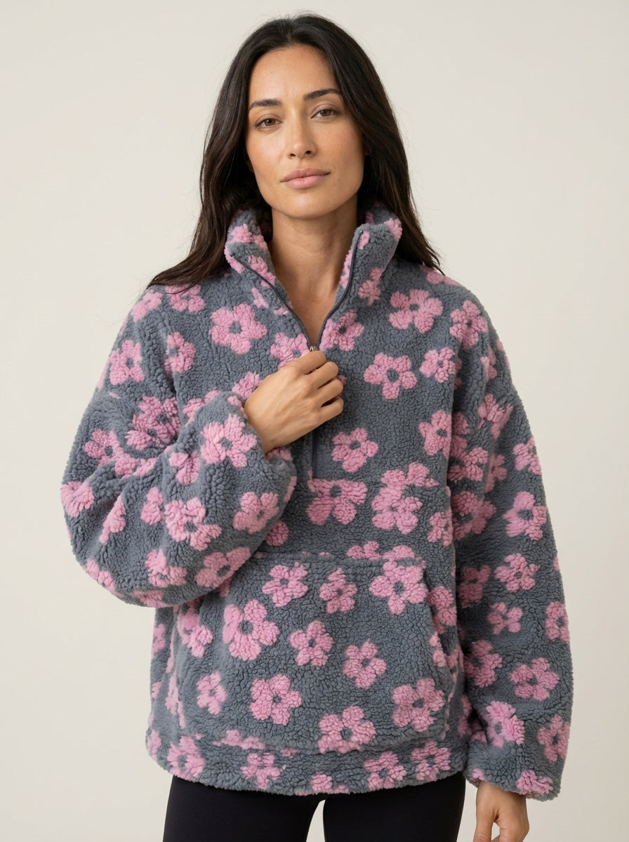 Lindemann Mode Daisy - Sudadera Fleece Bloom – Rosa – photo 4