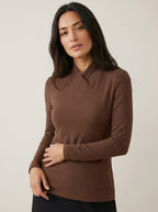 Corrovo Olivia - Jersey de Cuello Alto – Marrón – photo 6