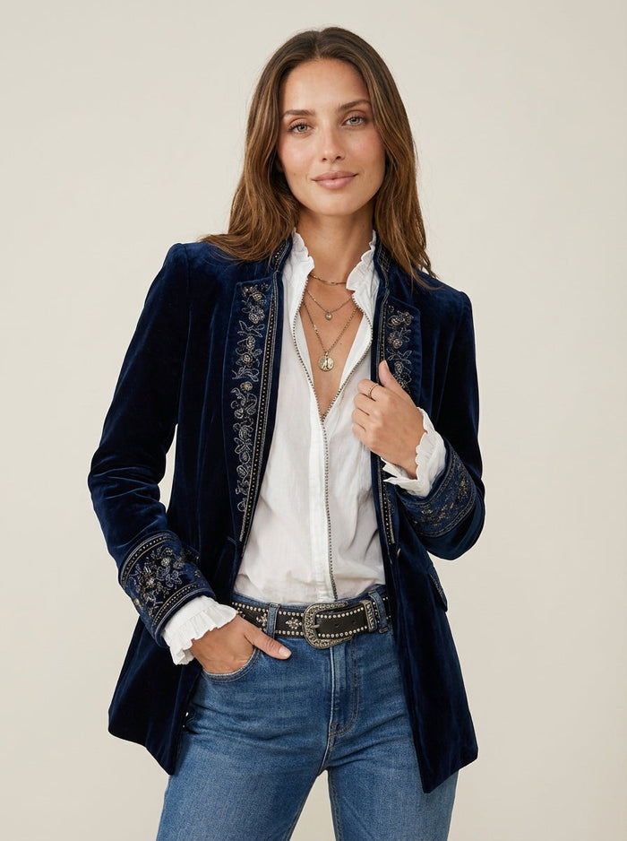 Nuria | Chaqueta Elegante de Terciopelo