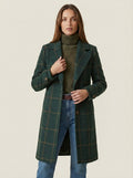Marta Milano Valeria - Abrigo Elegante de Lana – Verde Oscuro