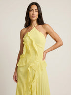 Vielha Shop Rosé - Vestido Largo Plisado – Amarillo – photo 6