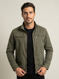 Vellmont Fashion Carlos - Chaqueta Vintage de Algodón con Cremallera