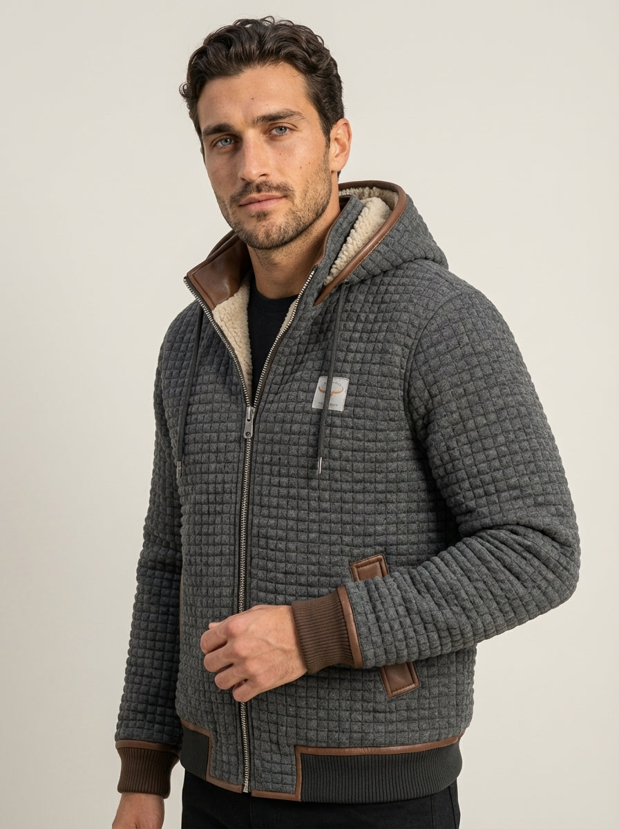 Verrani-Milano Matteo - Chaqueta de Invierno con Forro Polar – Gris
