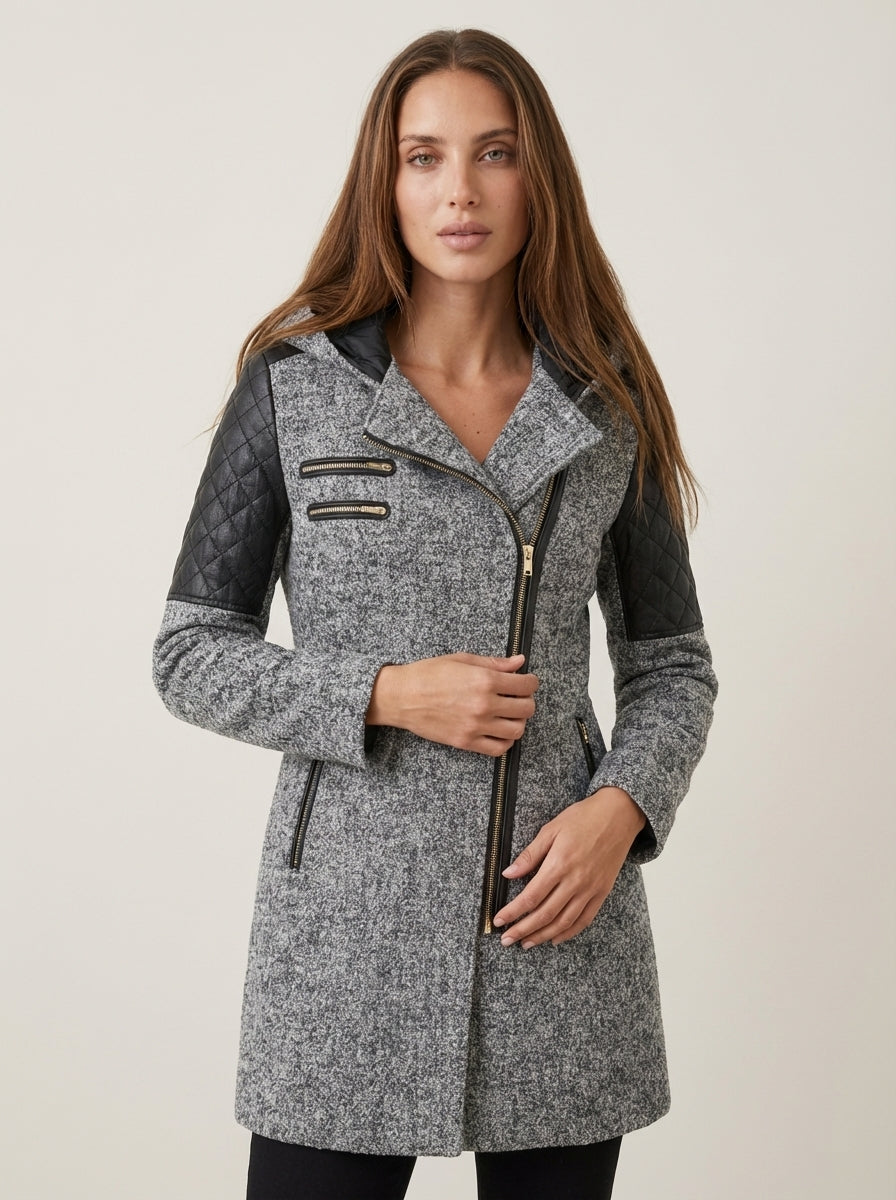 Lindemann Mode Marta - Chaqueta Térmica de Invierno Premium – Gris Claro