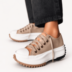 Clara | Zapatillas de plataforma con suela dentada - Carmen Teruel