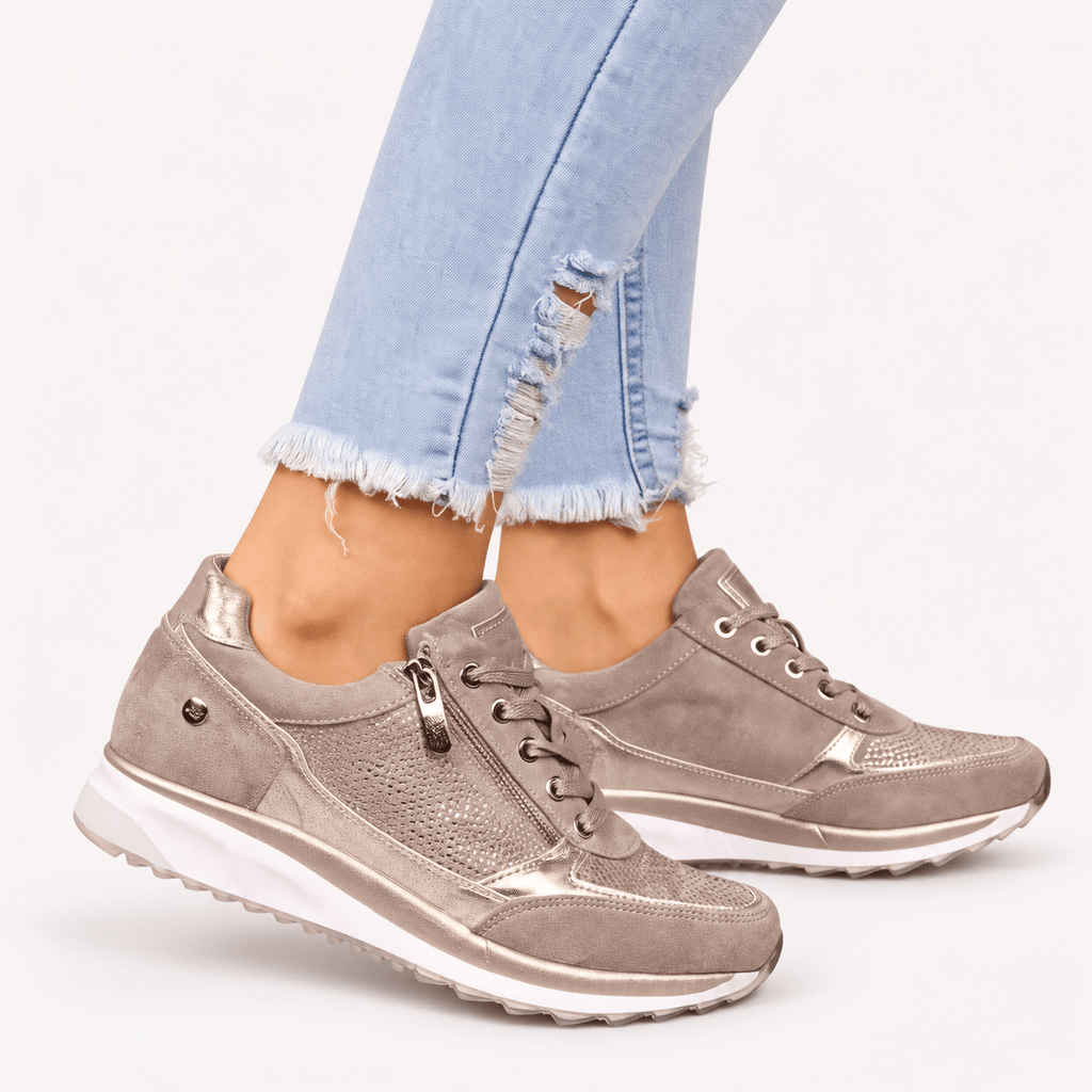 Paula | Zapatillas con cremallera lateral - Carmen Teruel