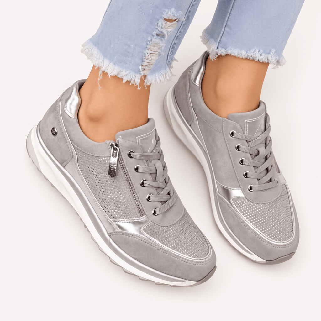 Paula | Zapatillas con cremallera lateral - Carmen Teruel