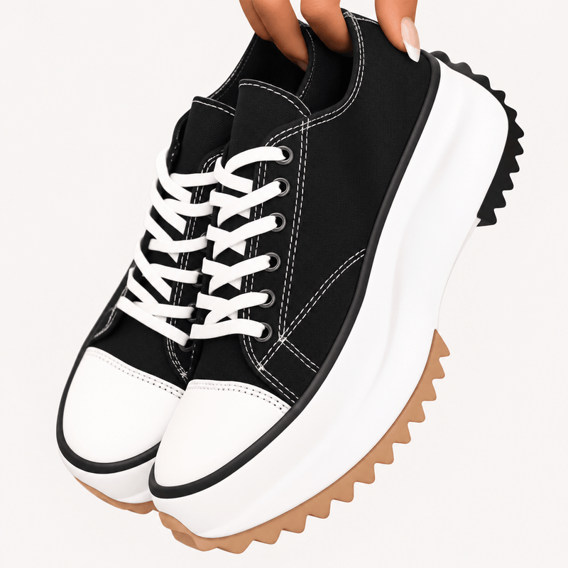 Clara | Zapatillas de plataforma con suela dentada