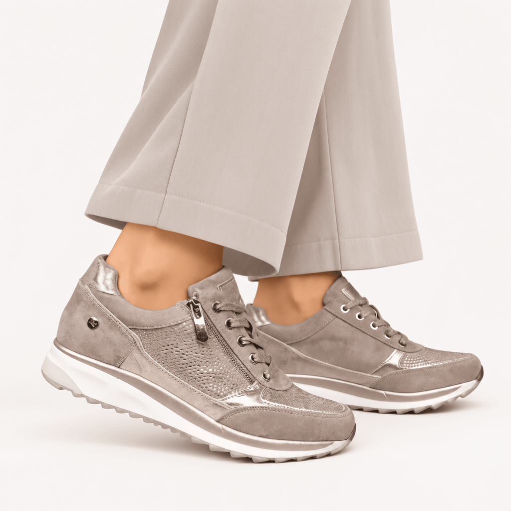 Paula | Zapatillas con cremallera lateral - Carmen Teruel