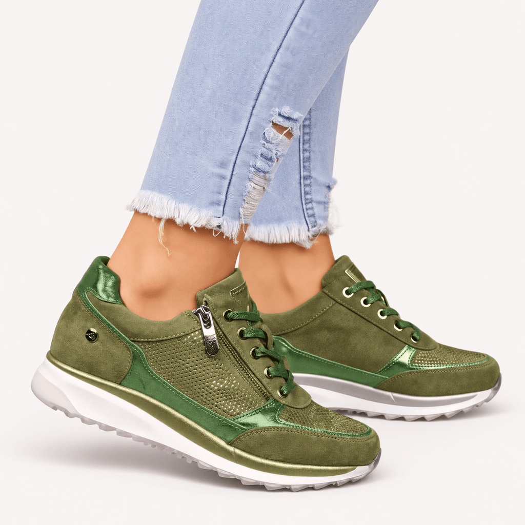 Paula | Zapatillas con cremallera lateral - Carmen Teruel