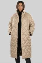 Marina Roca VALENTINA | Abrigo acolchado reversible de leopardo – Beige – photo 5