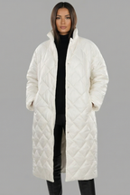 Marina Roca VALENTINA | Abrigo acolchado reversible de leopardo – Blanco – photo 4