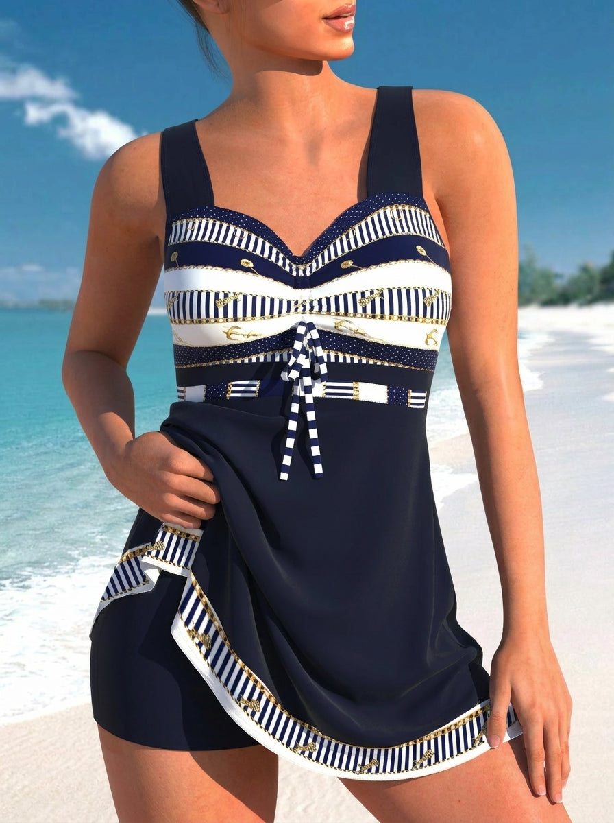 Carmen & Rosa Valencia Mercedes - Bañador Entero Marinero Elegante – Azul Noche – photo 3