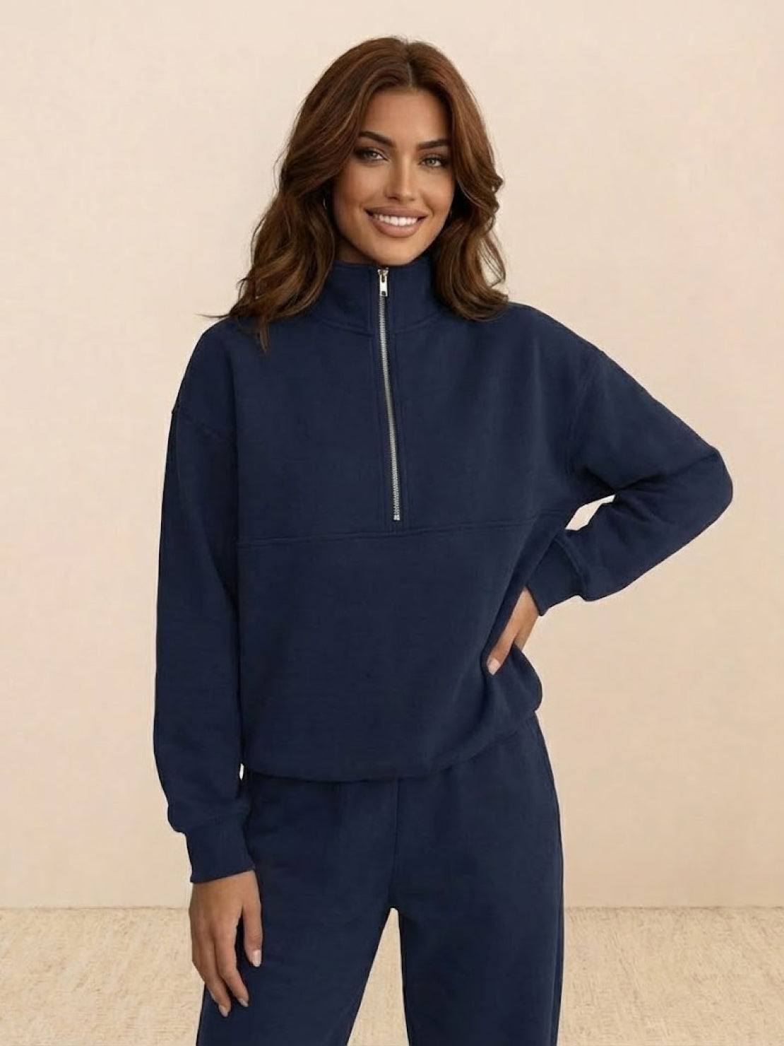 Anamartinezmadrid Patricia | Conjunto de Chaqueta con Cremallera y Pantalón Recto – photo 3