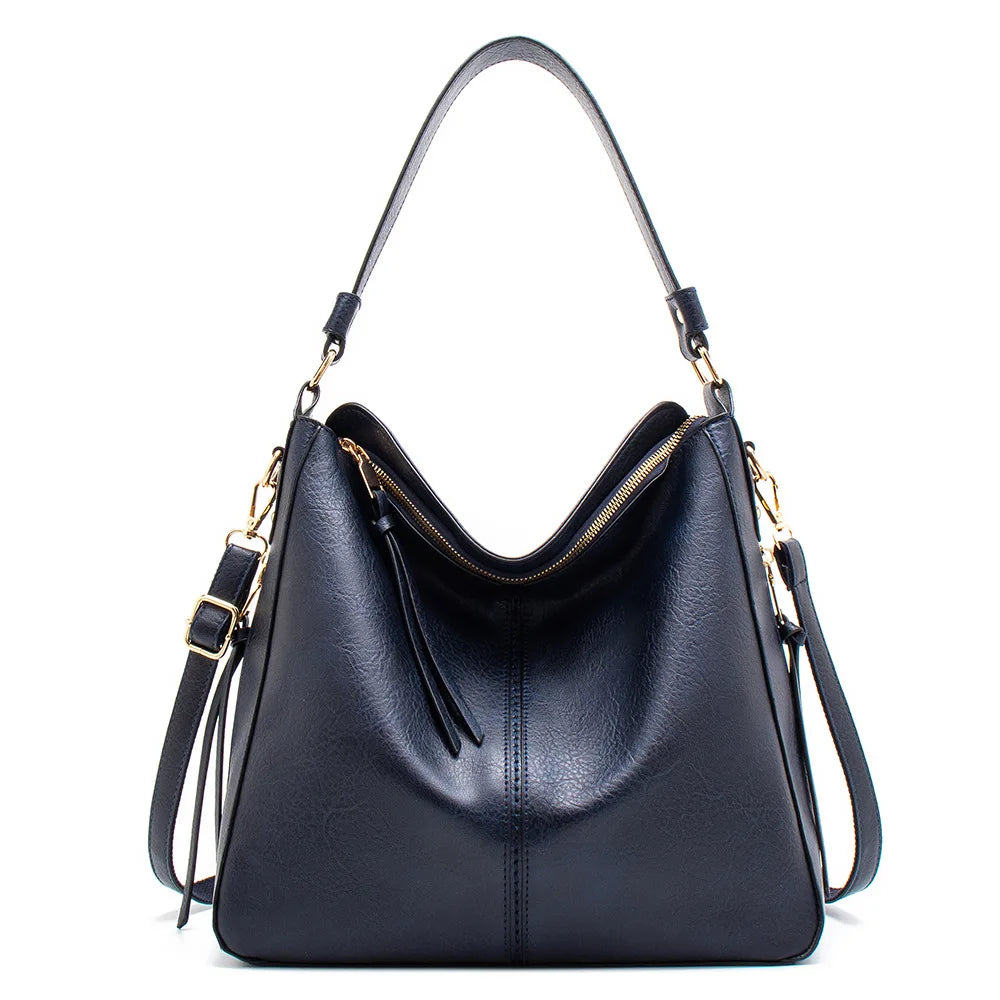 Marina Roca Carmela | Bolso de cuero – Azul marino – photo 2