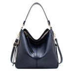 Marina Roca Carmela | Bolso de cuero – Azul marino – photo 2