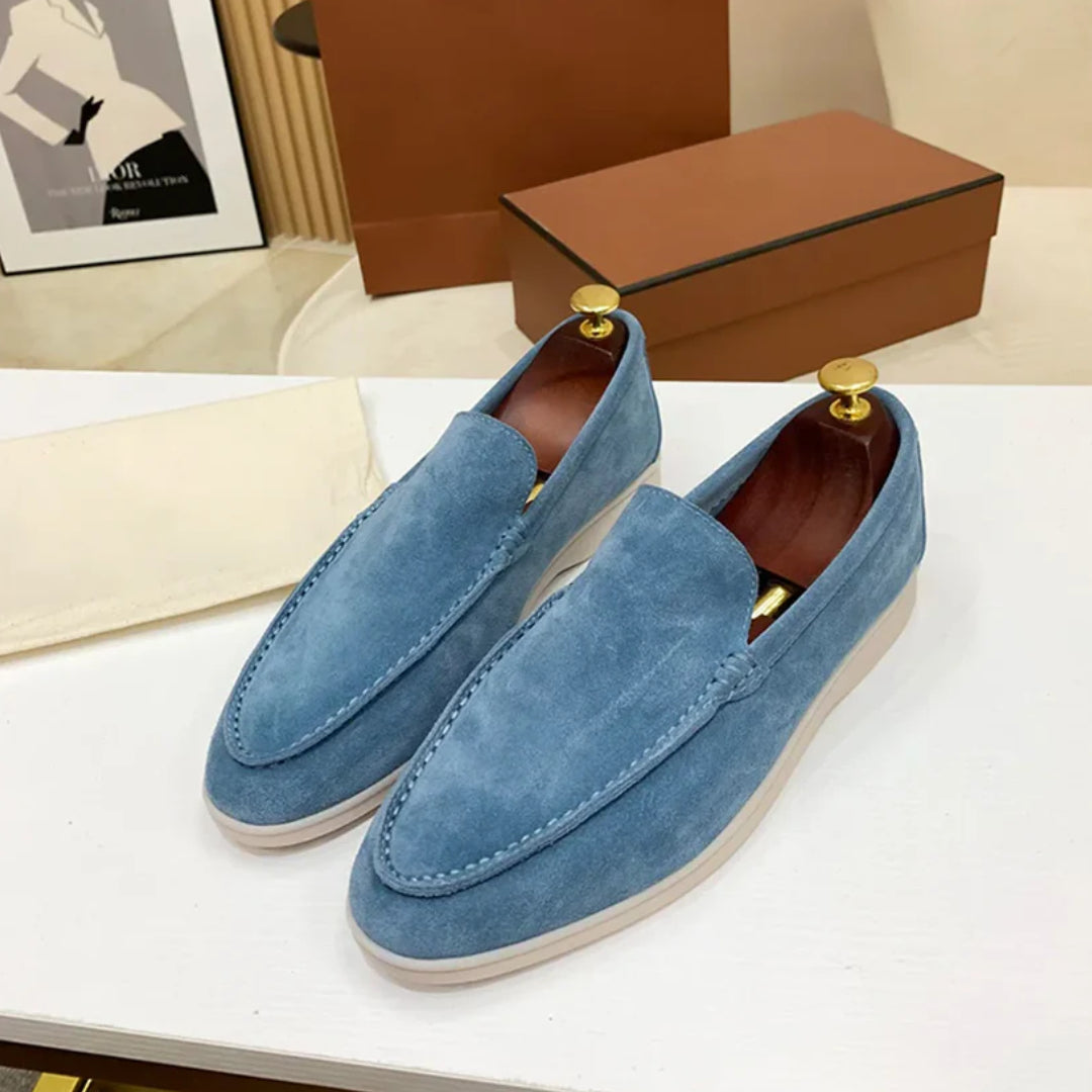Marina Roca FEDERICO | Mocasines artesanos para hombre – Celeste – photo 5