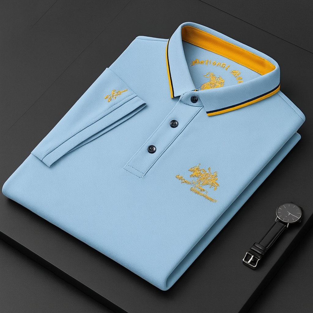 Marina Roca Daniel - Polo Elegante – Azul Claro – photo 11