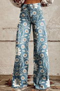 Marina Roca BELLANZA | Pantalones bohemios vintage – Azul – photo 3