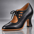 Valeria Castaño Ana - Tacones con Cordones – Negro – photo 6