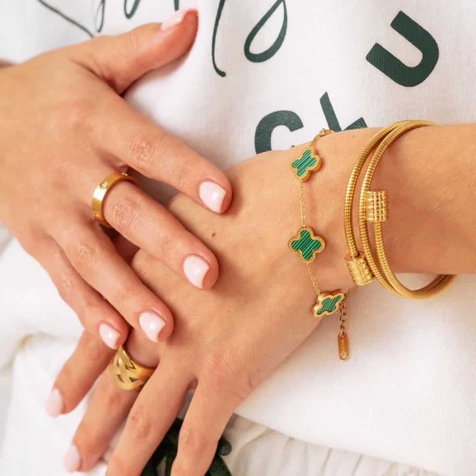 Marina Roca Amanda | Pulsera espiral triple bañada en oro de 18 quilates – photo 8