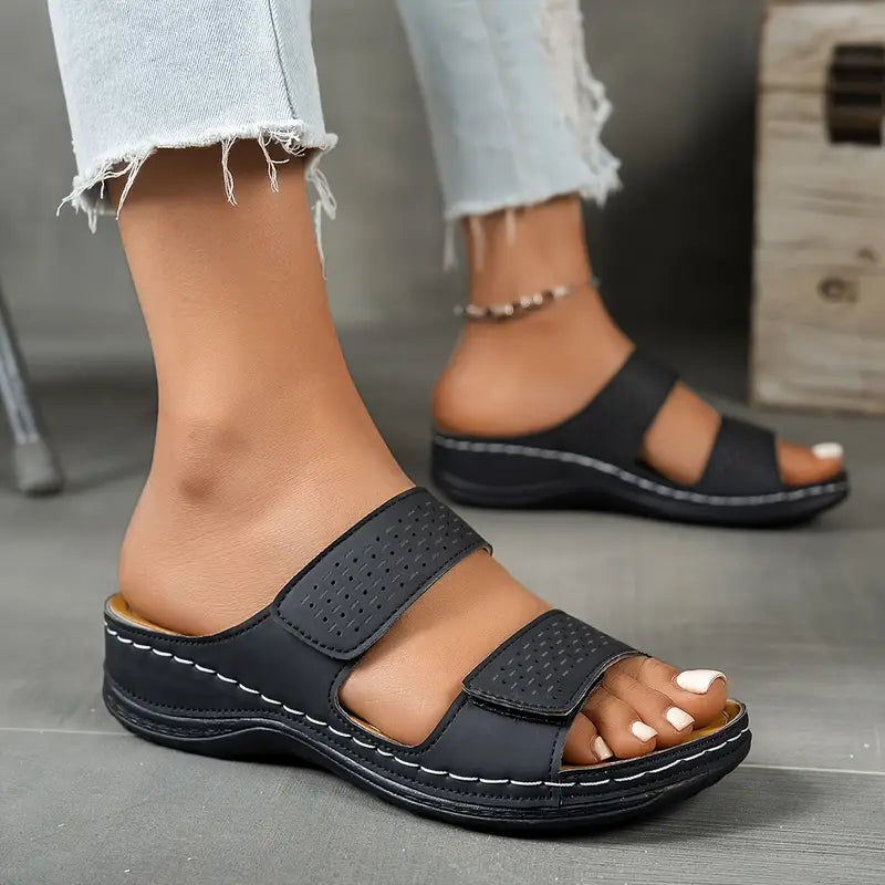 Marina Roca Rosette | Sandalia Cómoda y Elegante – Negro – photo 3