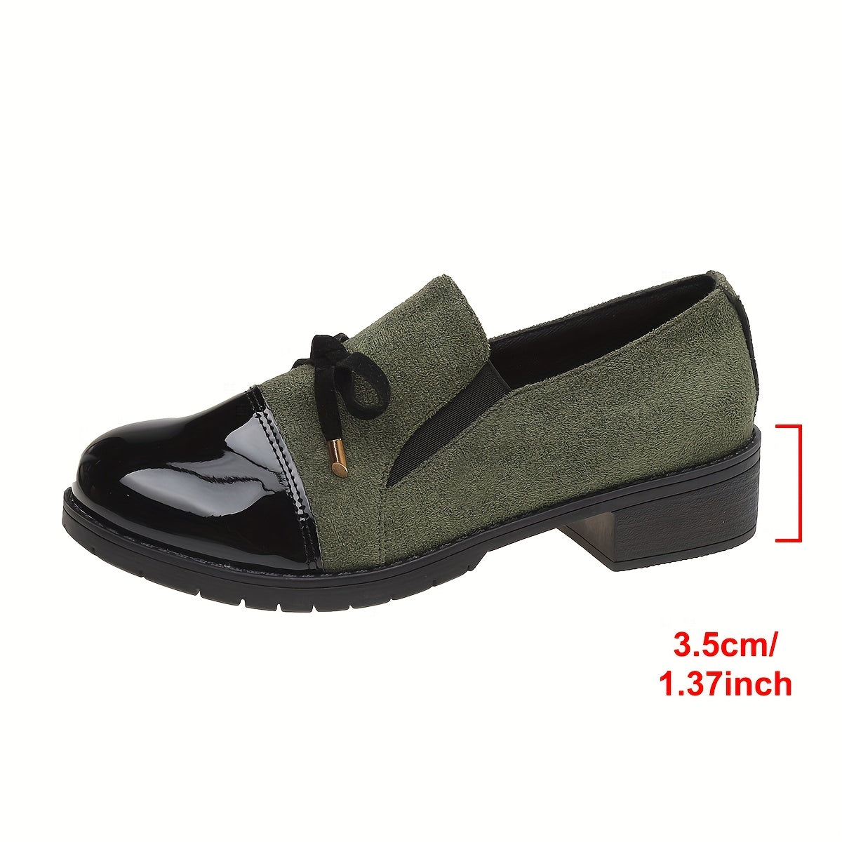 Anamartinezmadrid Graciela | Mocasines de Tacón Bajo con Puntera de Charol y Lazo – photo 12