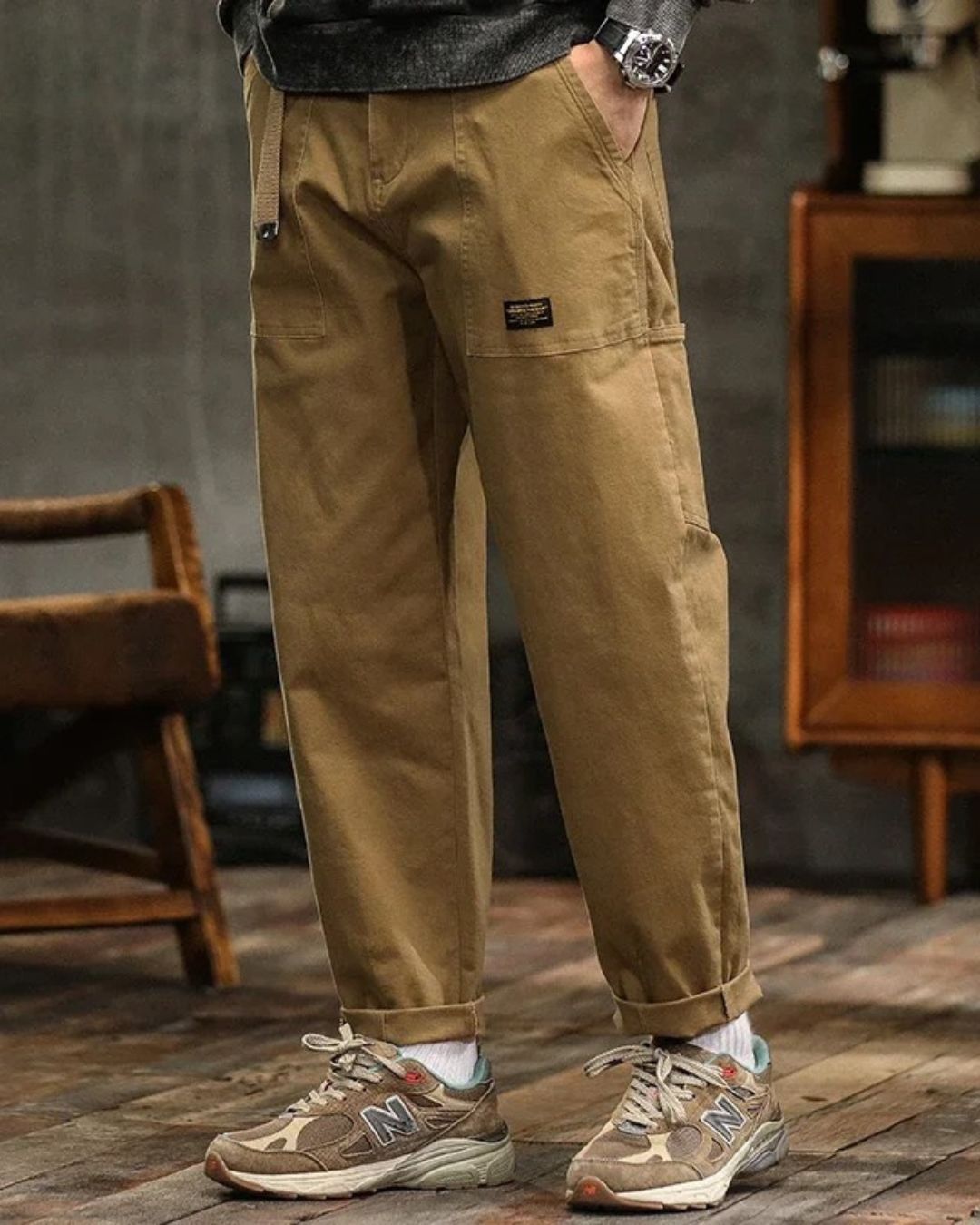 Marina Roca VICTOR | Pantalón cargo – Khaki – photo 9