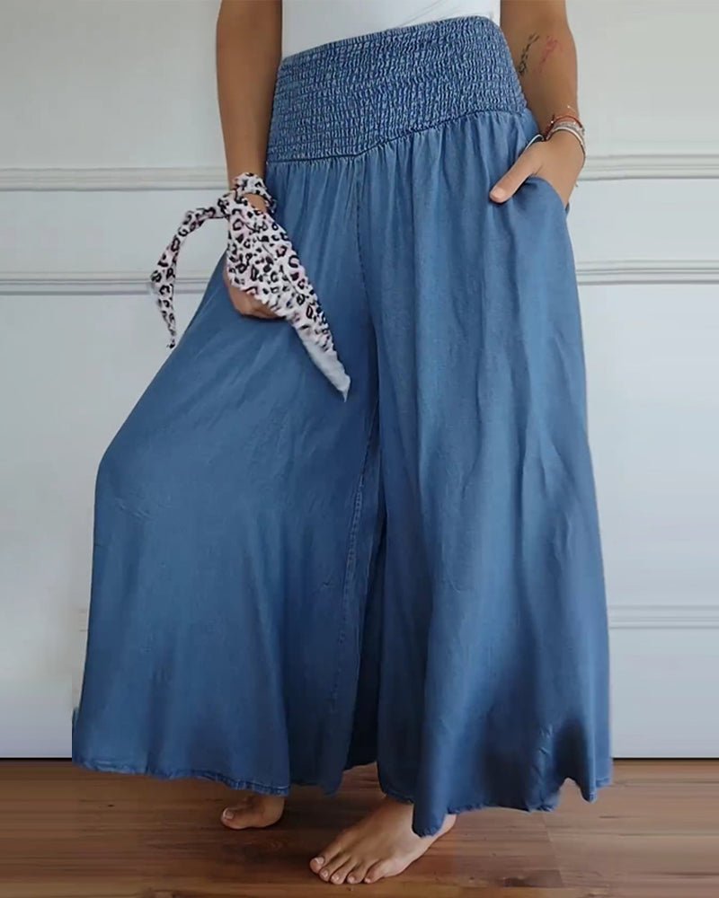 Marina Roca Chiara | Pantalones de Corte Casual – Azul – photo 7