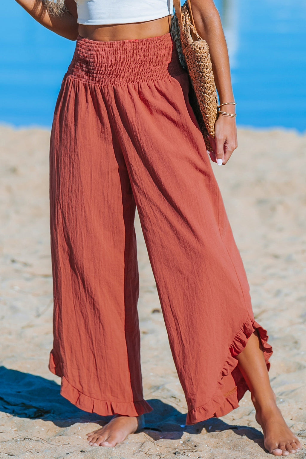 Marina Roca ARENA | Pantalón ancho con volantes – photo 4