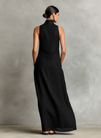 Anamartinezmadrid Liliana | Vestido Largo de Cuello Alto sin Mangas – photo 2