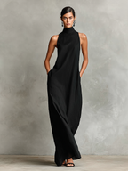 Anamartinezmadrid Liliana | Vestido Largo de Cuello Alto sin Mangas – photo 4