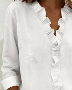 Marina Roca Beatriz - Blusa Fruncida con Escote en V – photo 10