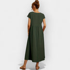 Anamartinezmadrid Dolores | Vestido Midi Casual con Bolsillos Mujer Manga Corta – photo 8