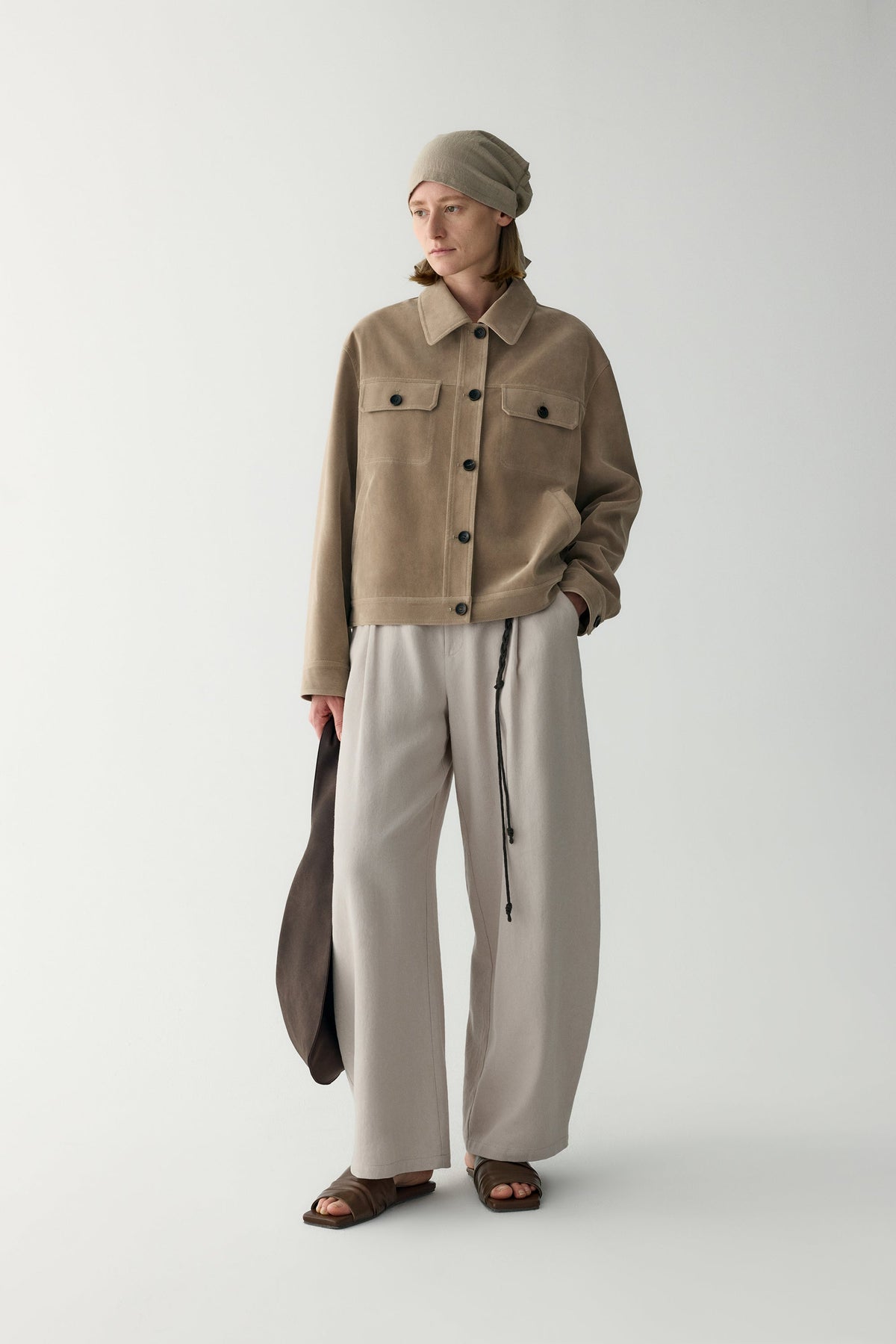 Anamartinezmadrid Nuria | Chaqueta de Ante con Bolsillos de Plastrón – photo 4