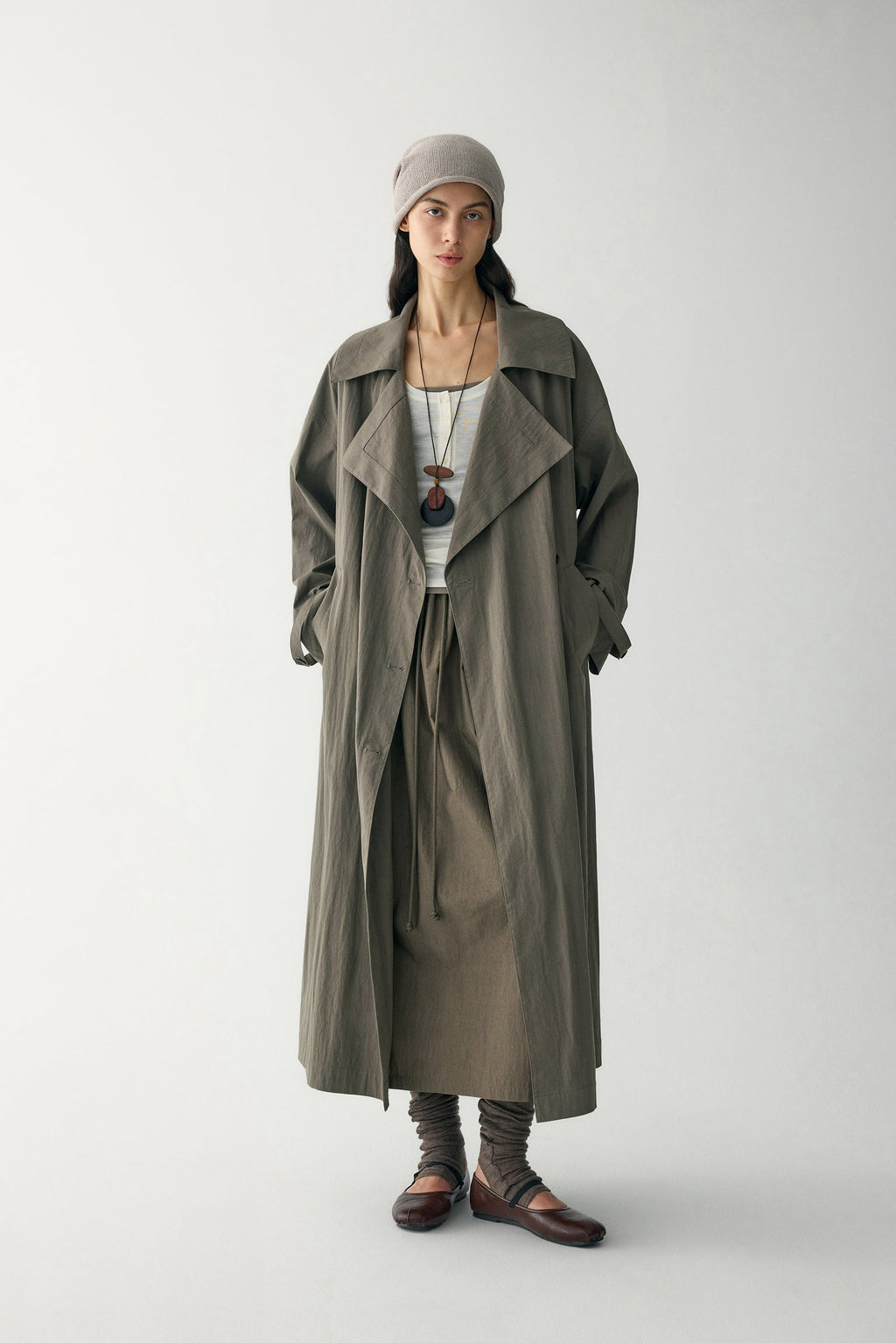 Anamartinezmadrid Elena | Trench Largo con Solapa Ancha – photo 4