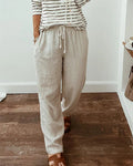 Marina Roca Allegra | Pantalones Chic con Cordón – Caqui – photo 2