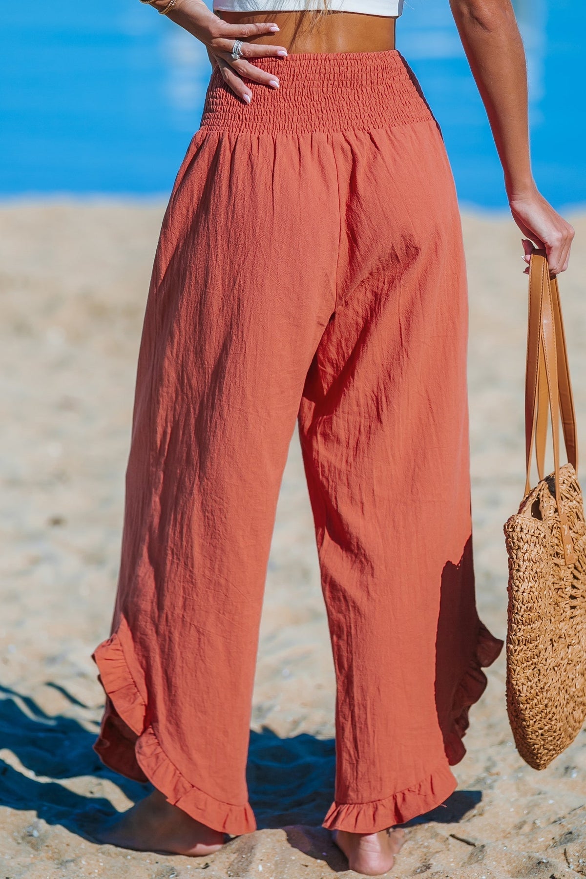 Marina Roca ARENA | Pantalón ancho con volantes – photo 6