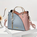 Anamartinezmadrid Elena | Bolso de Mano Mujer Asa Superior Dorada – Azul Claro