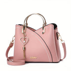 Anamartinezmadrid Elena | Bolso de Mano Mujer Asa Superior Dorada – Rosa Liso – photo 10