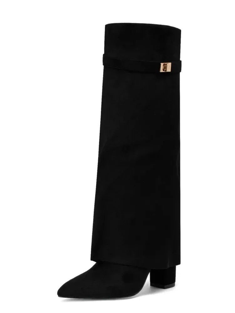 Anamartinezmadrid Elvira | Botas Altas de Ante Mujer Caña Alta Hebilla – photo 7
