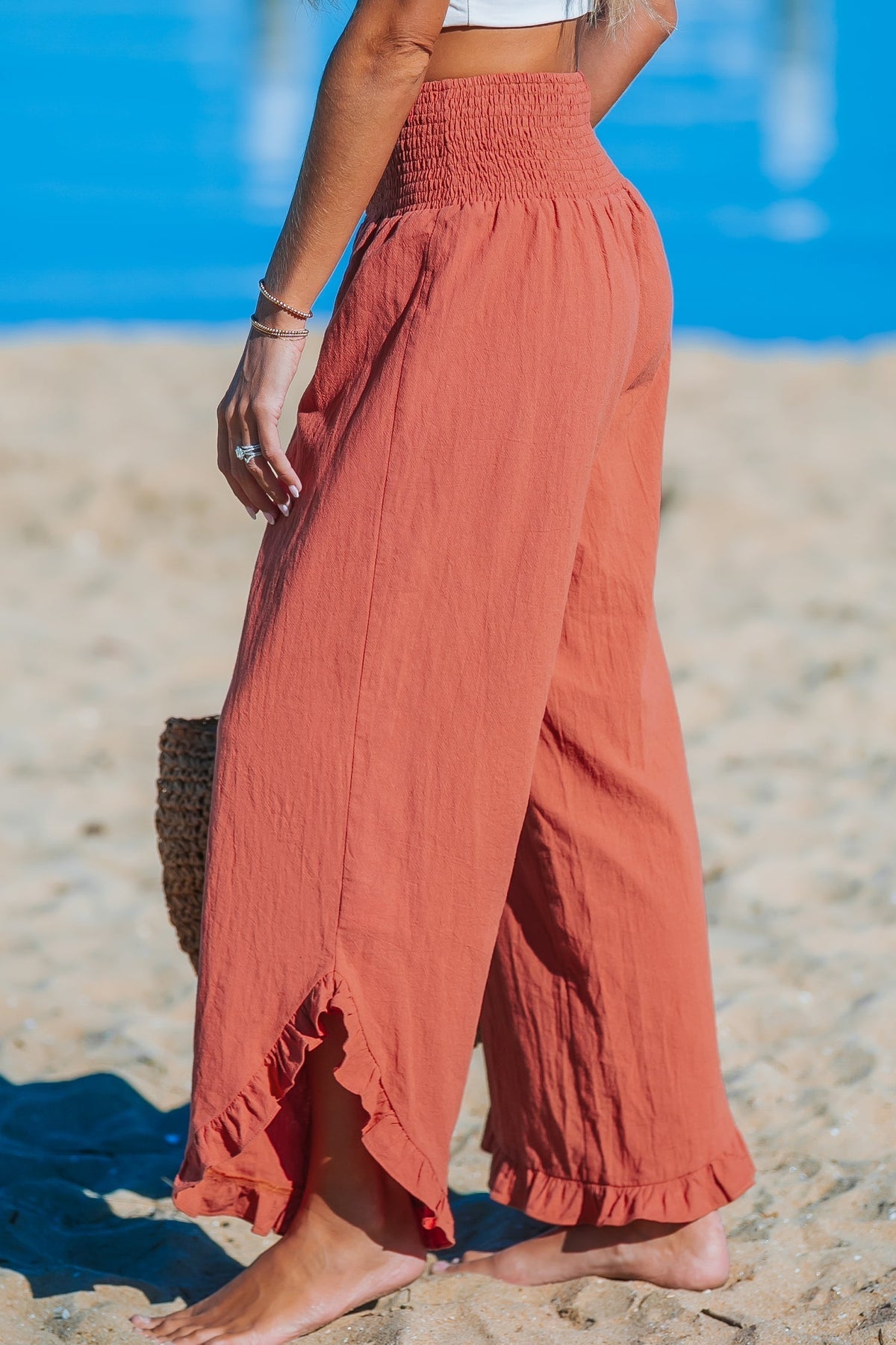 Marina Roca ARENA | Pantalón ancho con volantes – photo 5