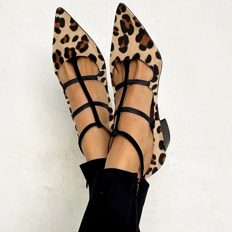Anamartinezmadrid Francisca | Zapatos con Tacón y Correa de Leopardo