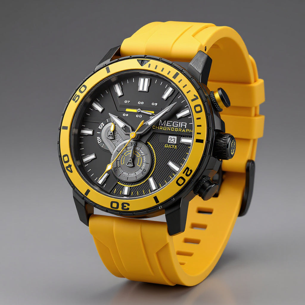 Marina Roca Reloj Chrono Ranger 44mm – Amarillo – photo 5