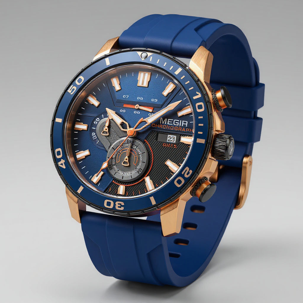 Marina Roca Reloj Chrono Ranger 44mm – Azul – photo 2