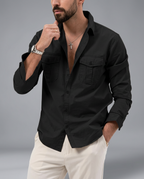 Marina Roca Camisa Bedford Blanco – Negro – photo 6